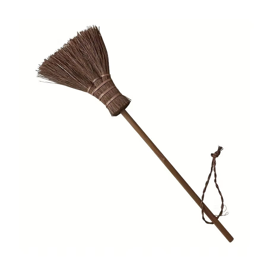 1Pc Natural Mini Broom, Portable Desktop Cleaning Tool, for Keyboard and Crevice Dust Removal, Office Desktop Accessory-Office